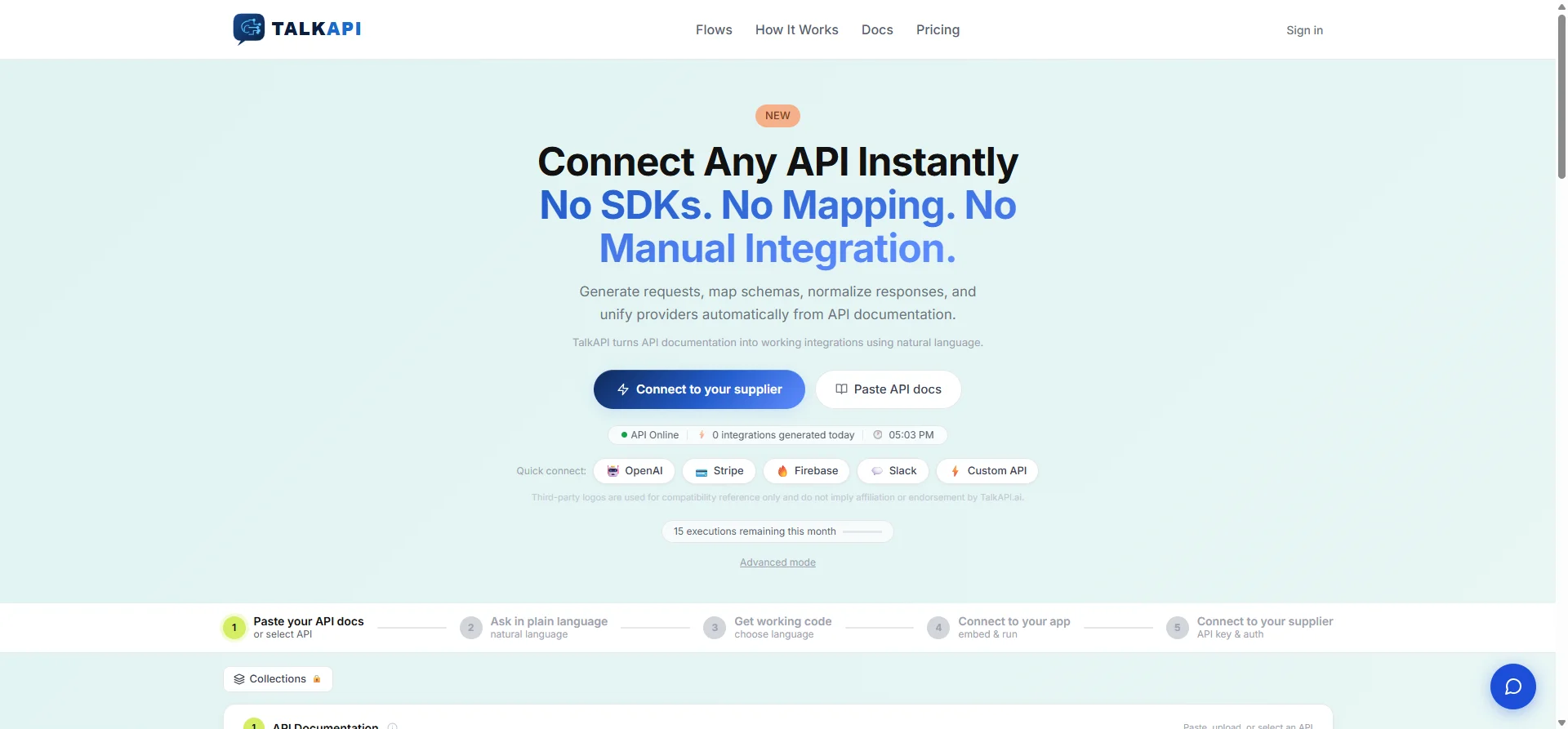 TalkAPI.ai — AI Developer Tool