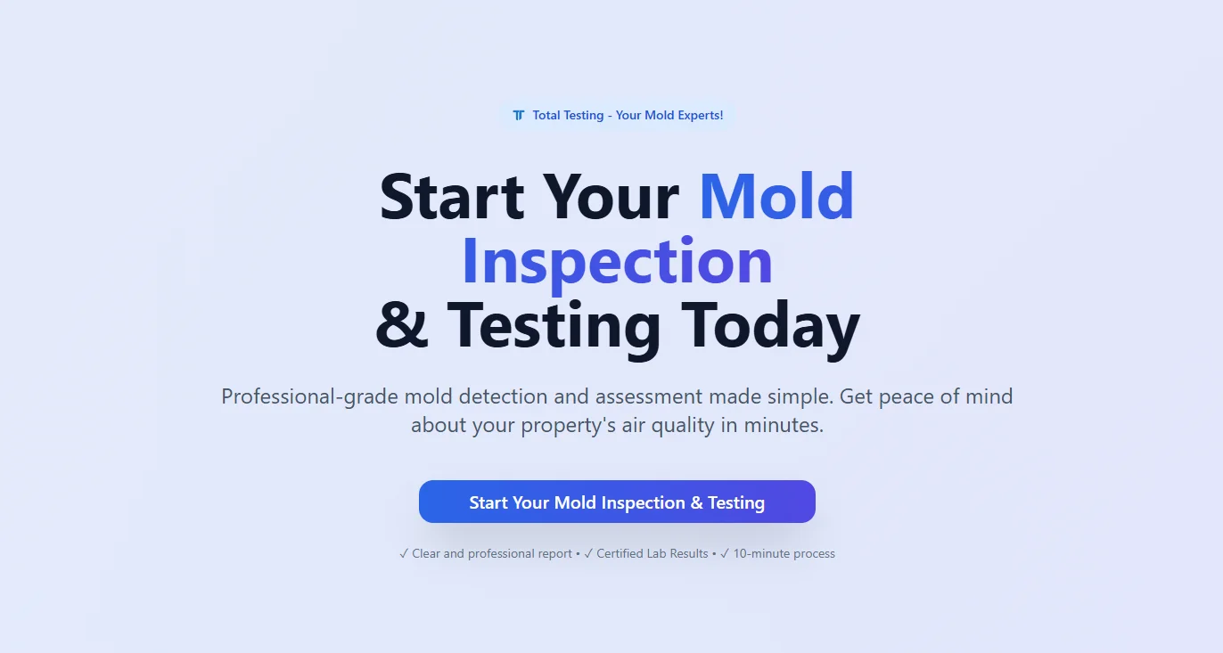 Total Testing — AI Mold Inspection Platform